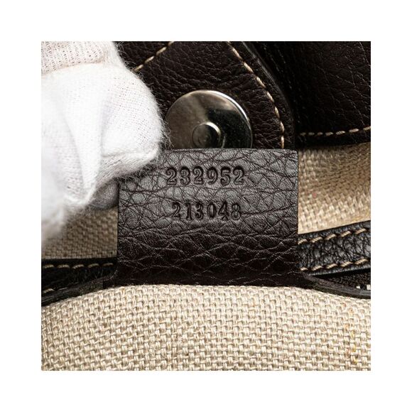 Pre Loved Gucci GG Monogram Tote Women Brown Tote Bags - Picture 6 of 8